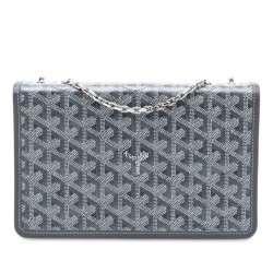 Goyard AB Goyard Gray Coated Canvas Fabric Goyardine Alexandre III France
