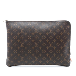 Louis Vuitton AB Louis Vuitton Brown Monogram Canvas Fabric Monogram Poche Documents Portfolio France
