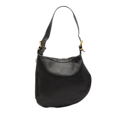 Fendi B Fendi Black Calf Leather Oyster Shoulder Bag Italy