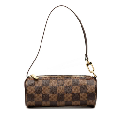 Louis Vuitton AB Louis Vuitton Brown Damier Canvas Fabric Damier Ebene Papillon Pochette France