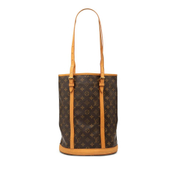 Louis Vuitton B Louis Vuitton Brown Monogram Canvas Fabric Monogram Bucket GM France