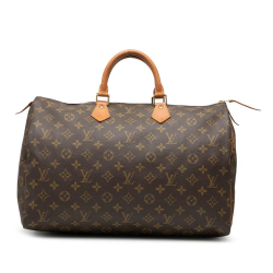 Louis Vuitton B Louis Vuitton Brown Monogram Canvas Fabric Monogram Speedy 40 France