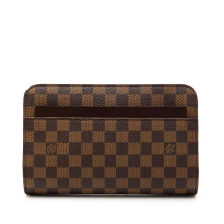 Louis Vuitton AB Louis Vuitton Brown Damier Canvas Fabric Damier Ebene Saint Louis Pochette France