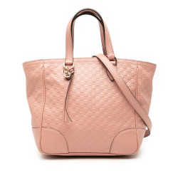 Gucci B Gucci Pink Calf Leather Small Microguccissima Bree Satchel Italy