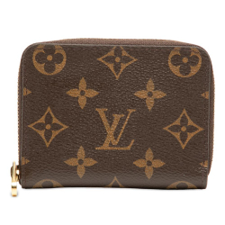 Louis Vuitton AB Louis Vuitton Brown Monogram Canvas Fabric Monogram Zippy Coin Purse France