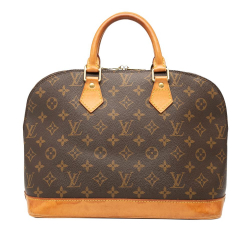 Louis Vuitton B Louis Vuitton Brown Monogram Canvas Fabric Monogram Alma PM France