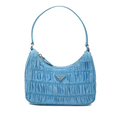 Prada B Prada Blue Light Blue Nylon Fabric Tessuto Gaufre Re Edition Shoulder Bag China