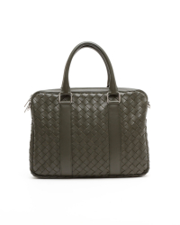 Bottega Veneta Slim Intrecciato Business Bag