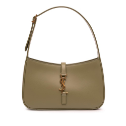 Saint Laurent AB Saint Laurent Brown Khaki Calf Leather Smooth skin Le 5 a 7 Hobo Italy