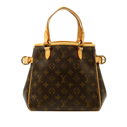 Louis Vuitton B Louis Vuitton Brown Monogram Canvas Fabric Monogram Batignolles Vertical PM France