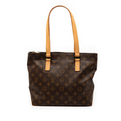 Louis Vuitton B Louis Vuitton Brown Monogram Canvas Fabric Monogram Cabas Piano France