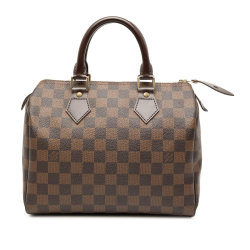 Louis Vuitton B Louis Vuitton Brown Damier Canvas Fabric Damier Ebene Speedy 25 France