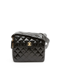 Chanel Quilted Patent Camera Bag