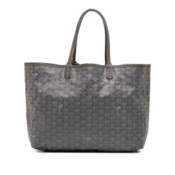 Goyard B Goyard Gray Coated Canvas Fabric Goyardine Saint Louis PM France