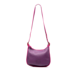 Loewe B LOEWE Purple with Pink Calf Leather Anagram Sofia Crossbody Spain