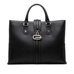 Gucci B Gucci Black Calf Leather Large Junco Tote Italy