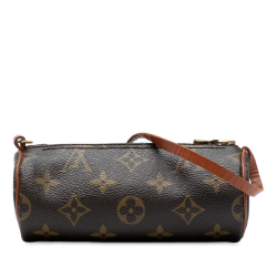 Louis Vuitton B Louis Vuitton Brown Monogram Canvas Fabric Monogram Papillon Pochette France