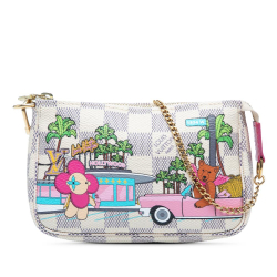 Louis Vuitton White Damier Azur Animation Hollywood Mini Pochette Accessoires France