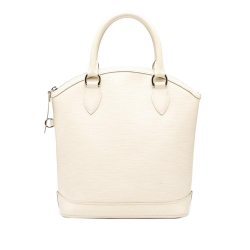 Louis Vuitton B Louis Vuitton White Epi Leather Leather Epi Lockit Vertical France