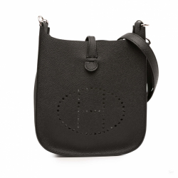 Hermès Evelyne 16 TPM Epsom Leather Hobo Crossbody Noir
