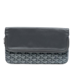 Goyard AB Goyard Gray Coated Canvas Fabric Goyardine Sainte Marie MM France