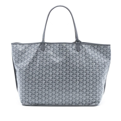 Goyard AB Goyard Gray Coated Canvas Fabric Goyardine Saint Louis GM France