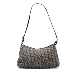 Christian Dior B Dior Blue Canvas Fabric Diorissimo Trotter Pochette Italy