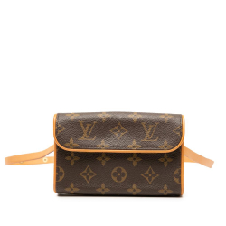 Louis Vuitton B Louis Vuitton Brown Monogram Canvas Fabric Monogram Pochette Florentine France
