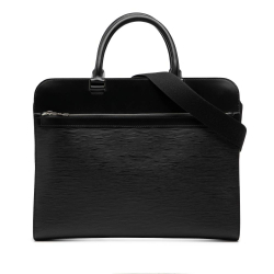 Louis Vuitton AB Louis Vuitton Black Epi Leather Leather Epi Porte Documents Business France