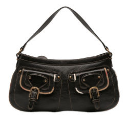 Burberry B Burberry Brown Dark Brown Calf Leather Pocket Shoulder Bag China