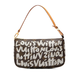 Louis Vuitton Brown Stephen Sprouse Monogram Graffiti Pochette Accessoires France