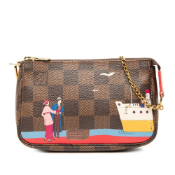 Louis Vuitton Brown Damier Ebene Transatlantic Cruises Mini Pochette Accessoires France