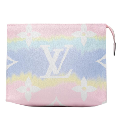 Louis Vuitton AB Louis Vuitton Pink Light Pink Monogram Canvas Fabric Monogram Escale Toiletry Pouch 26 France
