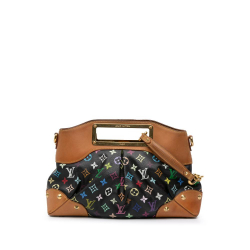 Louis Vuitton B Louis Vuitton Black Monogram Multicolore Canvas Canvas Monogram Multicolore Judy MM France