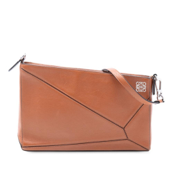 Loewe B LOEWE Brown Calf Leather Puzzle Clutch Spain