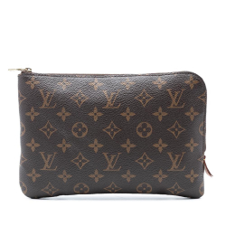 Louis Vuitton B Louis Vuitton Brown Monogram Canvas Fabric Monogram Etui Voyageur PM France