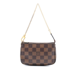 Louis Vuitton B Louis Vuitton Brown Damier Canvas Fabric Damier Ebene Mini Pochette Accessoires France