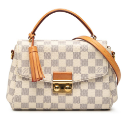 Louis Vuitton B Louis Vuitton White Damier Canvas Fabric Damier Azur Croisette France