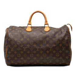 Louis Vuitton B Louis Vuitton Brown Monogram Canvas Fabric Monogram Speedy 40 France