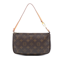 Louis Vuitton B Louis Vuitton Brown Monogram Canvas Fabric Monogram Pochette Accessoires France