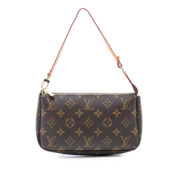 Louis Vuitton AB Louis Vuitton Brown Monogram Canvas Fabric Monogram Pochette Accessoires France