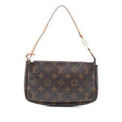 Louis Vuitton AB Louis Vuitton Brown Monogram Canvas Fabric Monogram Pochette Accessoires France