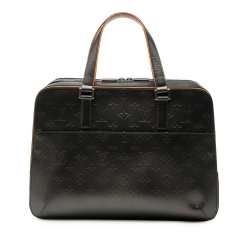 Louis Vuitton B Louis Vuitton Gray Dark Gray Calf Leather Monogram Mat Malden France