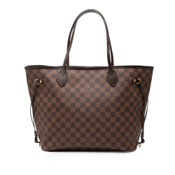 Louis Vuitton B Louis Vuitton Brown Damier Canvas Fabric Damier Ebene Neverfull MM France