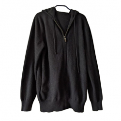 Eric Bompard Black hoodie 100% cashmere M-L