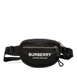Burberry B Burberry Black Nylon Fabric Logo Cannon Belt Bag China