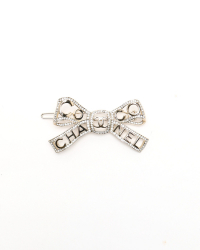 Chanel Coco Mark Ribbon Hair Clip