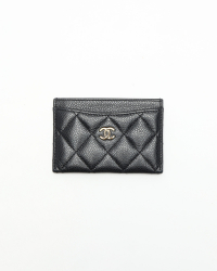 Chanel Coco Mark Caviar Card Holder