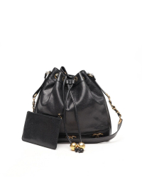 Chanel CC Caviar Bucket Bag