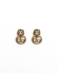 Gucci GG Lion Head Clip-on Earrings